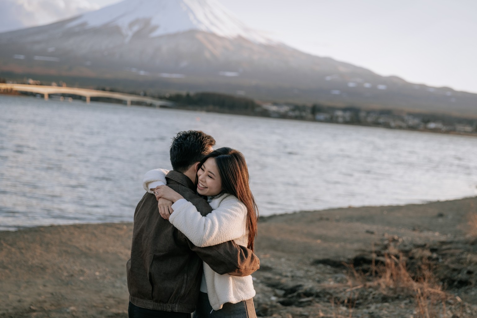 Mount Fuji lift portrait