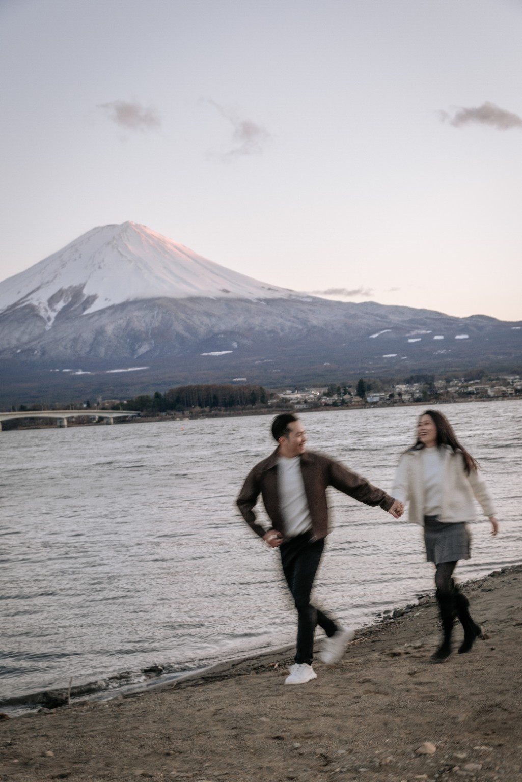 Mount Fuji walking portrait